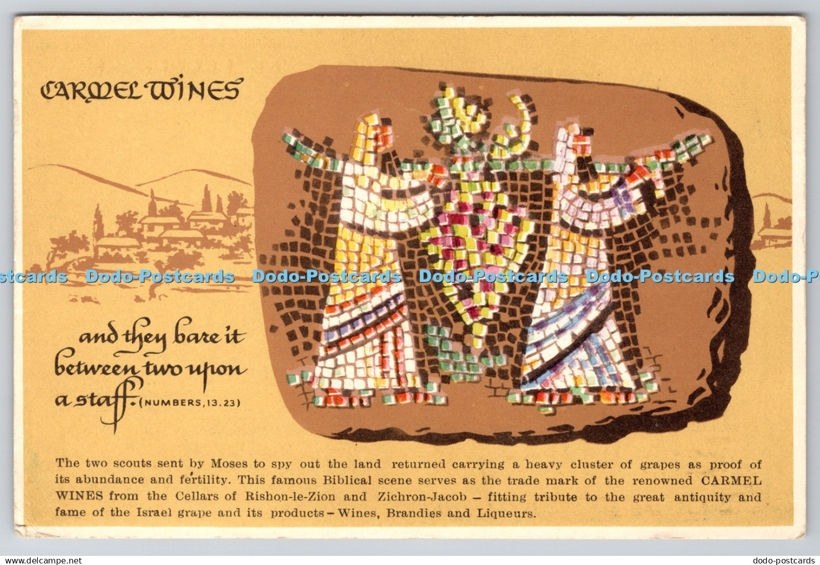 D327718 Carmel Wines in New York USA. The Palestine Wine in Great Britain. Unite