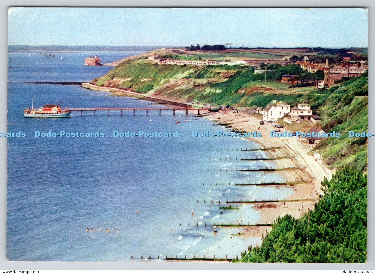 D327782 Totland Bay. Isle of Wight. J. Arthur Dixon Ltd. PM Cowes Isle of Wight.