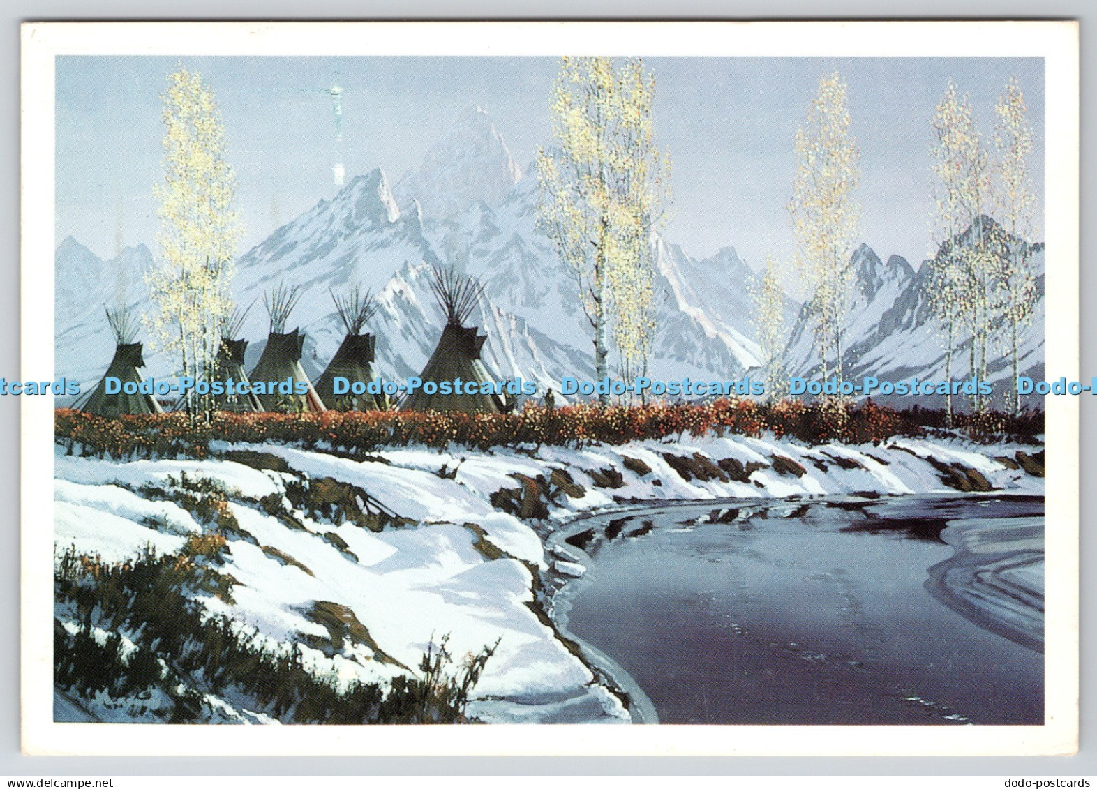 D328249 First snow. Roy Kerswill. Jackson Hole. PM Rock Springs WY. 1994