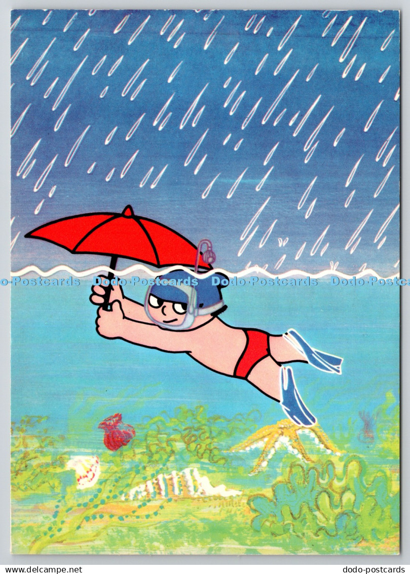 D329398 Mainzelmannchen. Zweites Deutsches Fernsehen 1969. Horn. Germany. Tauche