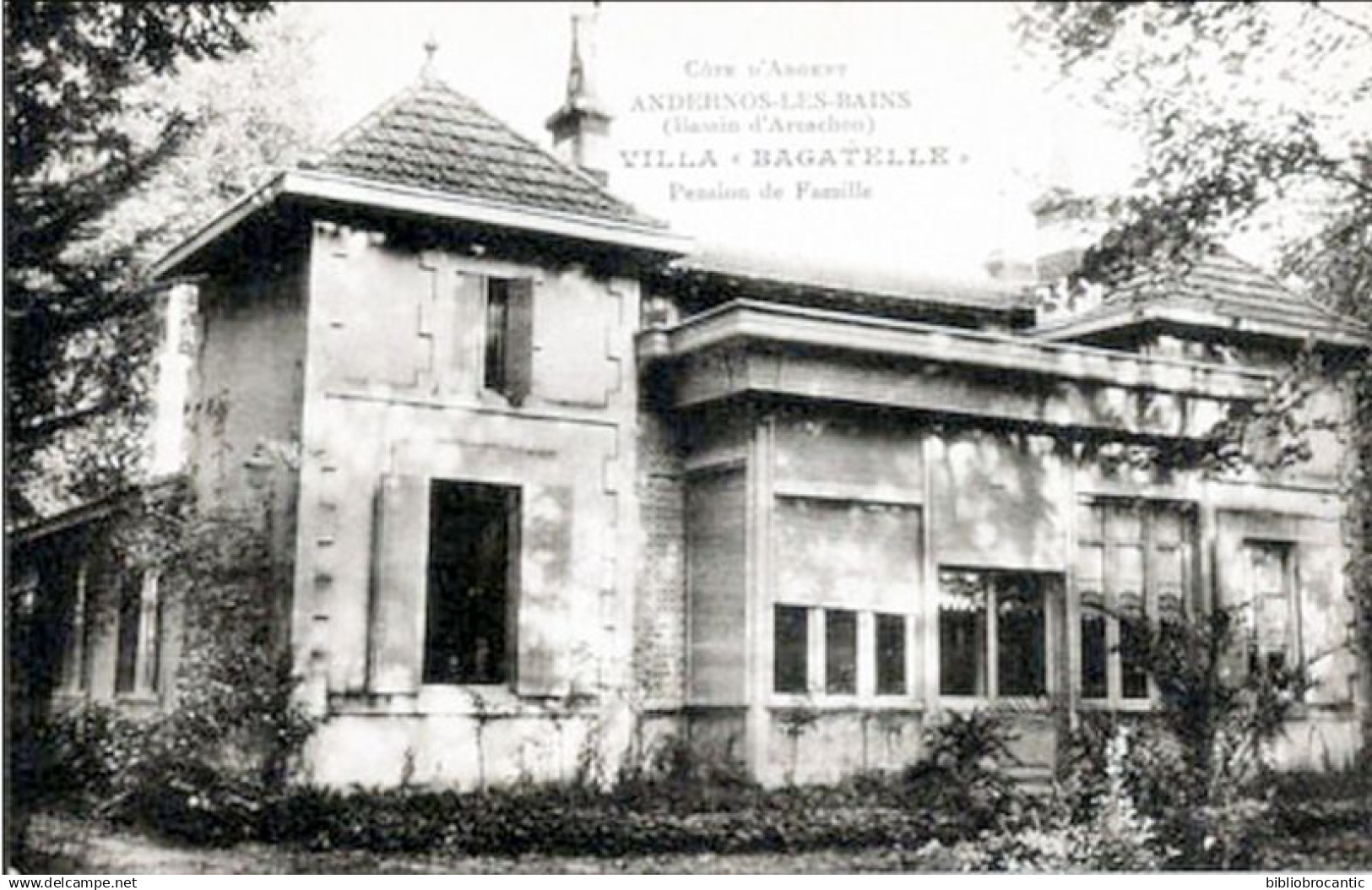 D33- < ANDERNOS-les-BAINS -  VILLA  "BAGATELLE" (PENSION DE FAMILLE)