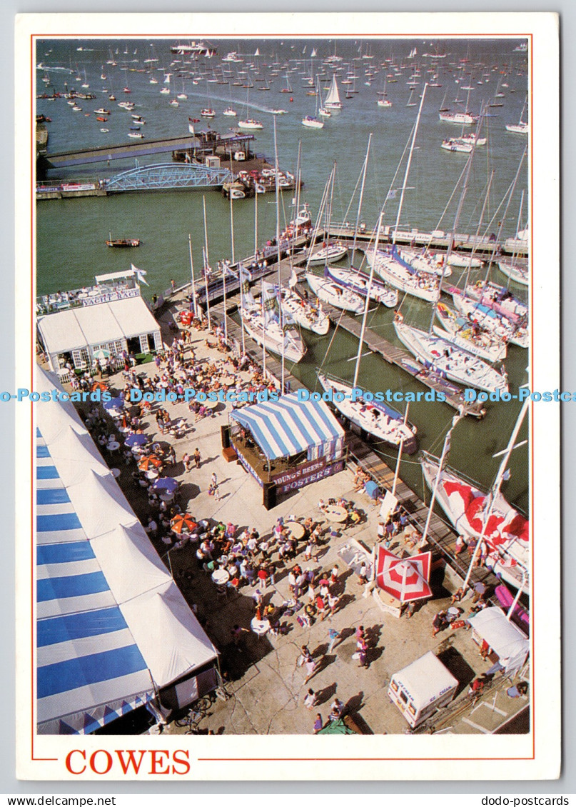 D330044 Isle of Wight. Cowes. Birds eye view of Cowes Marina. Patric Eden. J. Ar