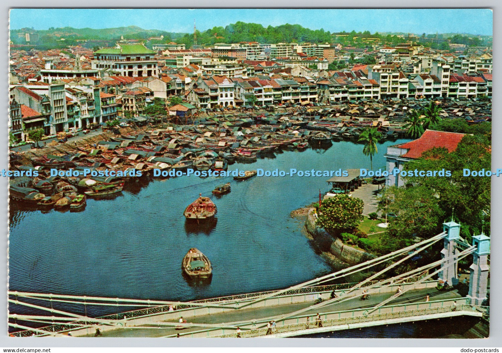 D332164 Singapore. The Singapore River. Postcard