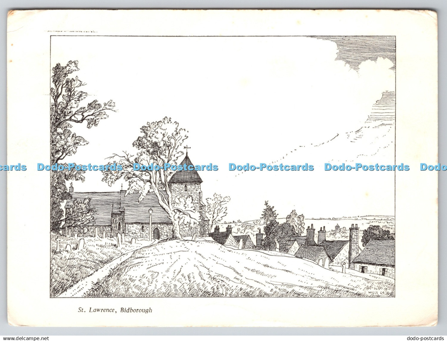 D332185 Bidborough. St. Lawrence. Postcard