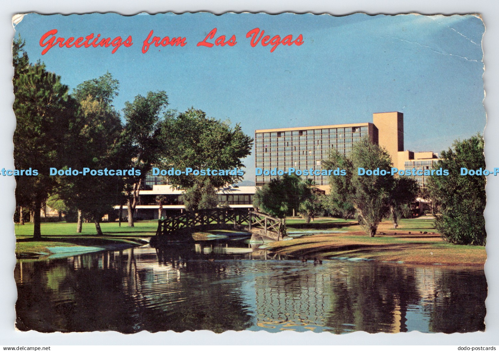 D334582 Greetings From Las Vegas. The Dunes Hotel. On The Strip. Las Vegas News