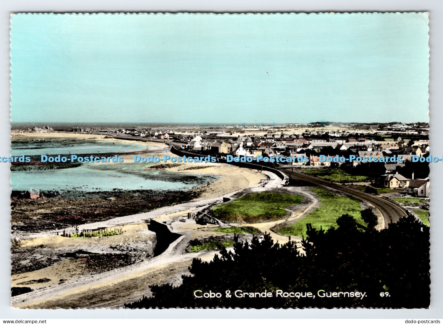 D334926 Guernsey. Cobo and Grande Rocque. The Guernsey Press. RP