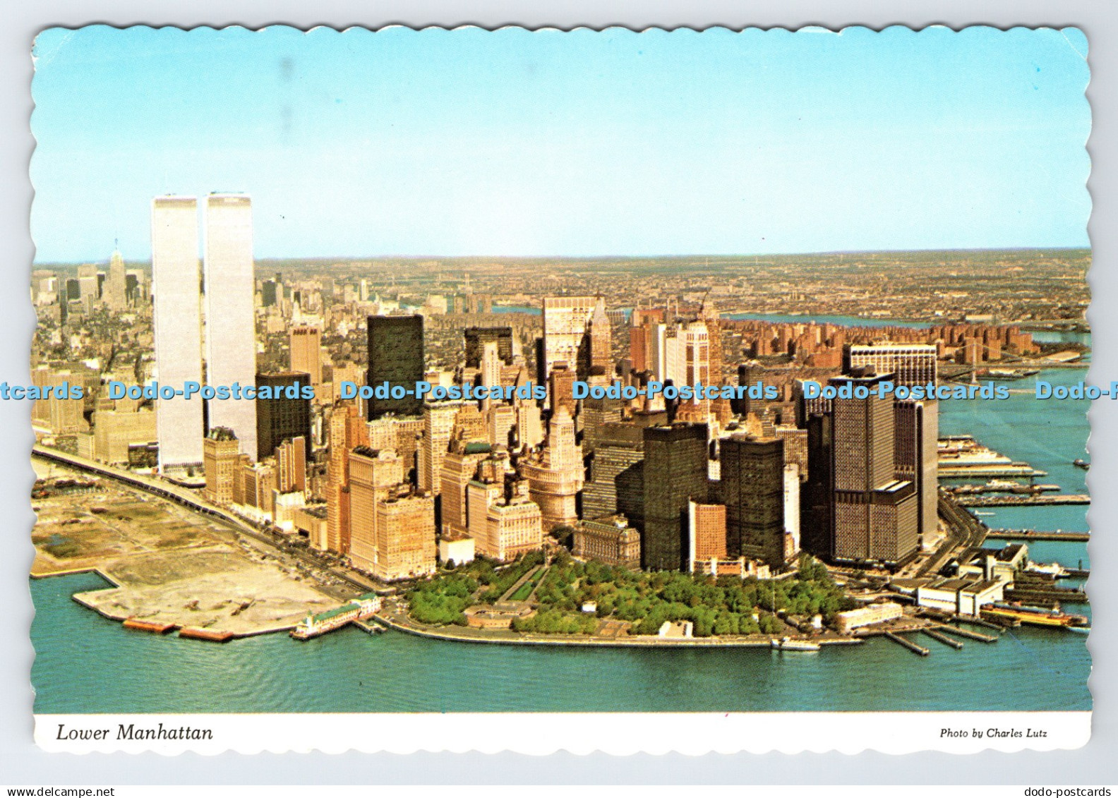 D337974 Lower Manhattan. Manhattan Post Card. Dexter Press. Charles Lutz