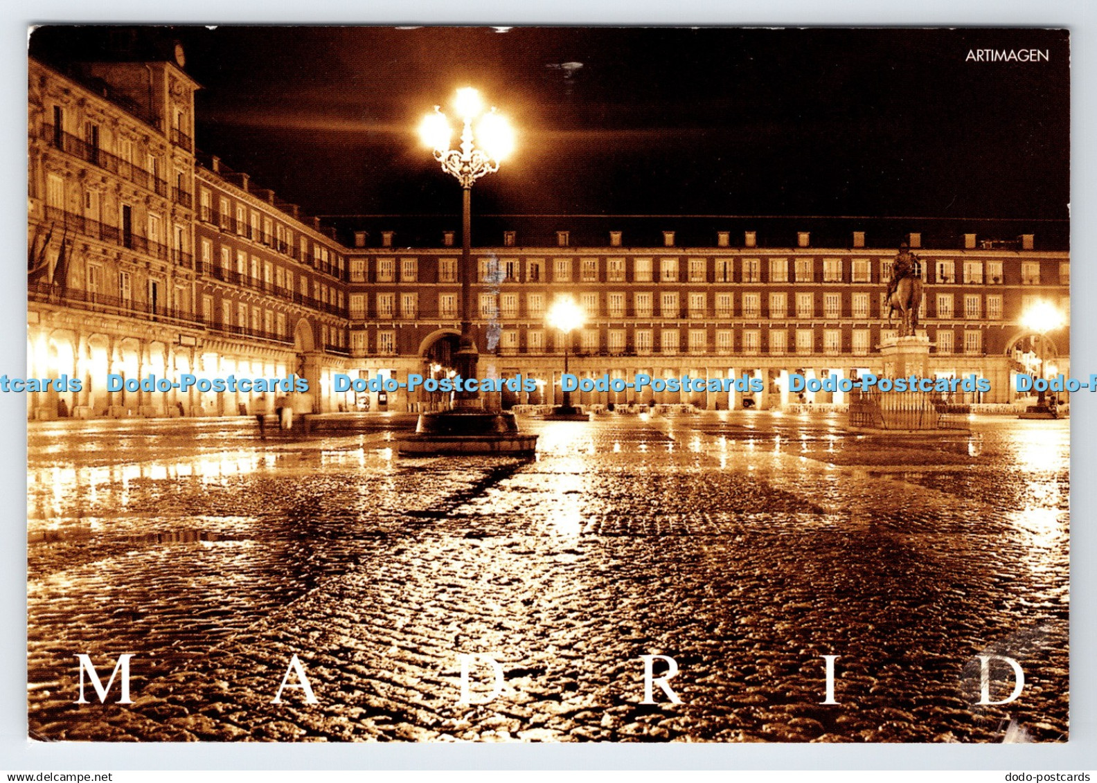 D339774 Madrid. Plaza mayor. Szuan Barce. Artimagen. Madrid Sepia