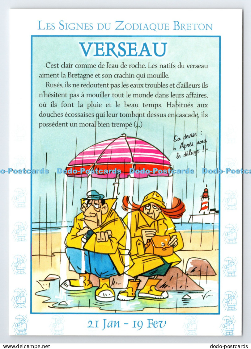 D339843 Les Signes du Zodiaque Breton. Verseau. YCA. Hubert Rublon