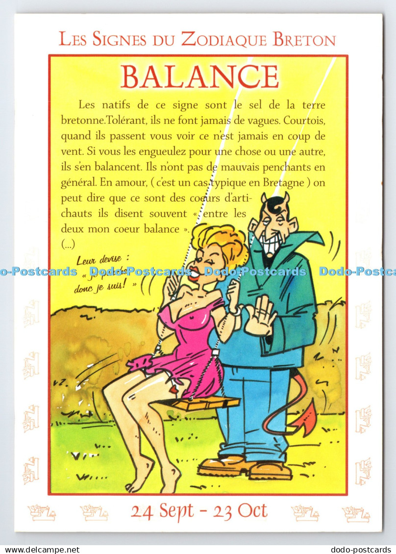 D339844 Les Signes du Zodiaque Breton. Balance. YCA. Hubert Rublon