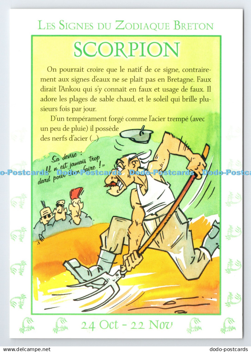 D339845 Les Signes du Zodiaque Breton. Scorpion. YCA. Hubert Rublon