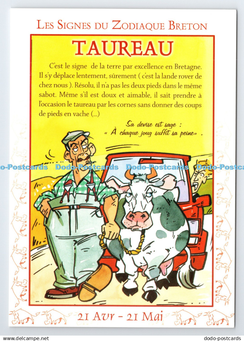 D339847 Les Signes du Zodiaque Breton. Taureau. YCA. Hubert Rublon