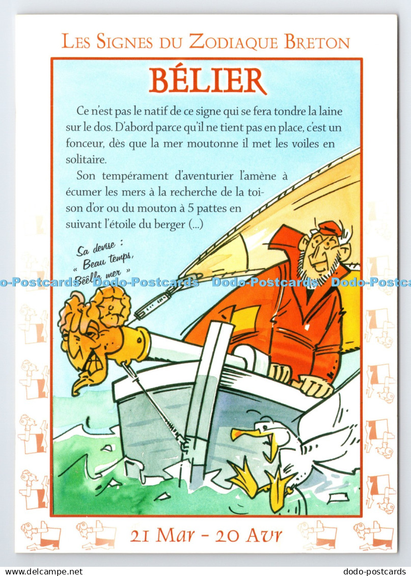 D339848 Les Signes du Zodiaque Breton. Belier. YCA. Hubert Rublon