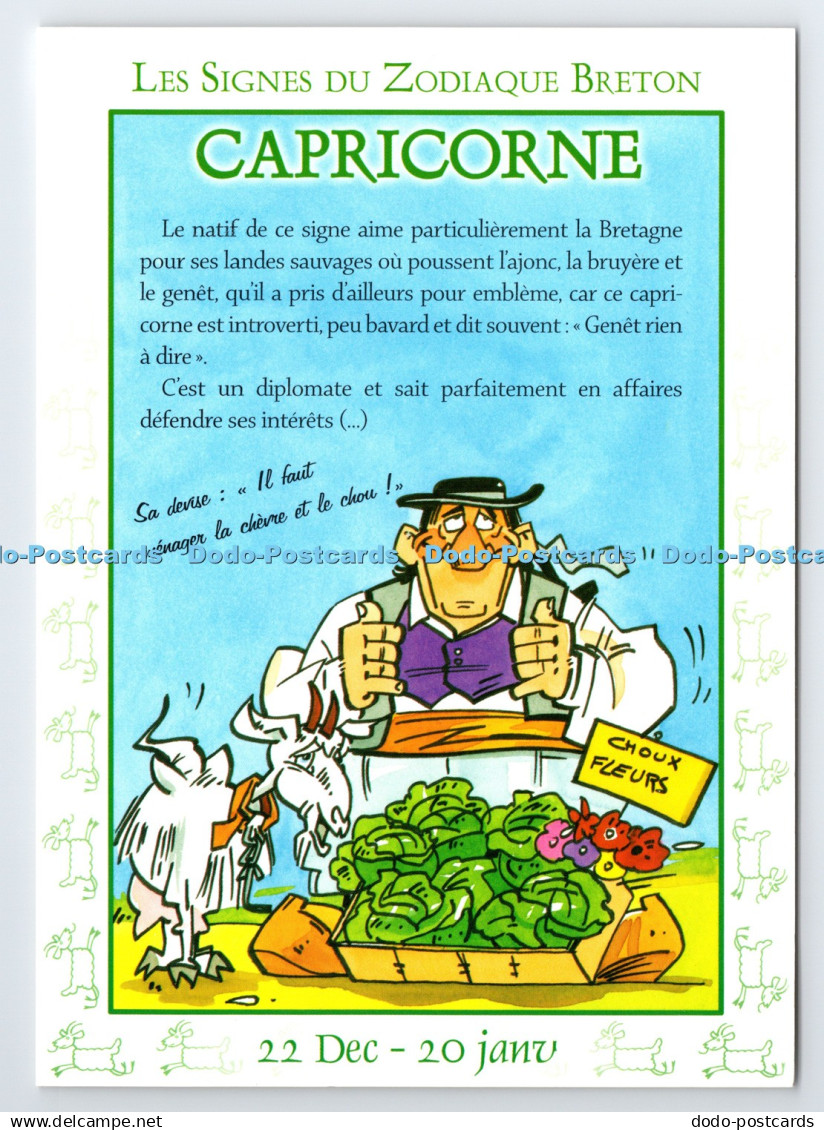 D339931 Les Signes du Zodiaque Breton. Capricorne. YCA. Hubert Rublon