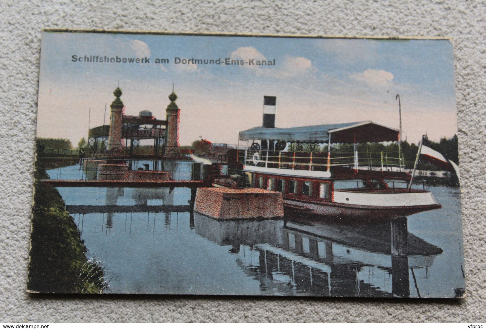 D388, Cpa 1920, Dortmund, Schiffshebewerk am Dortmund ems kanal, Allemagne