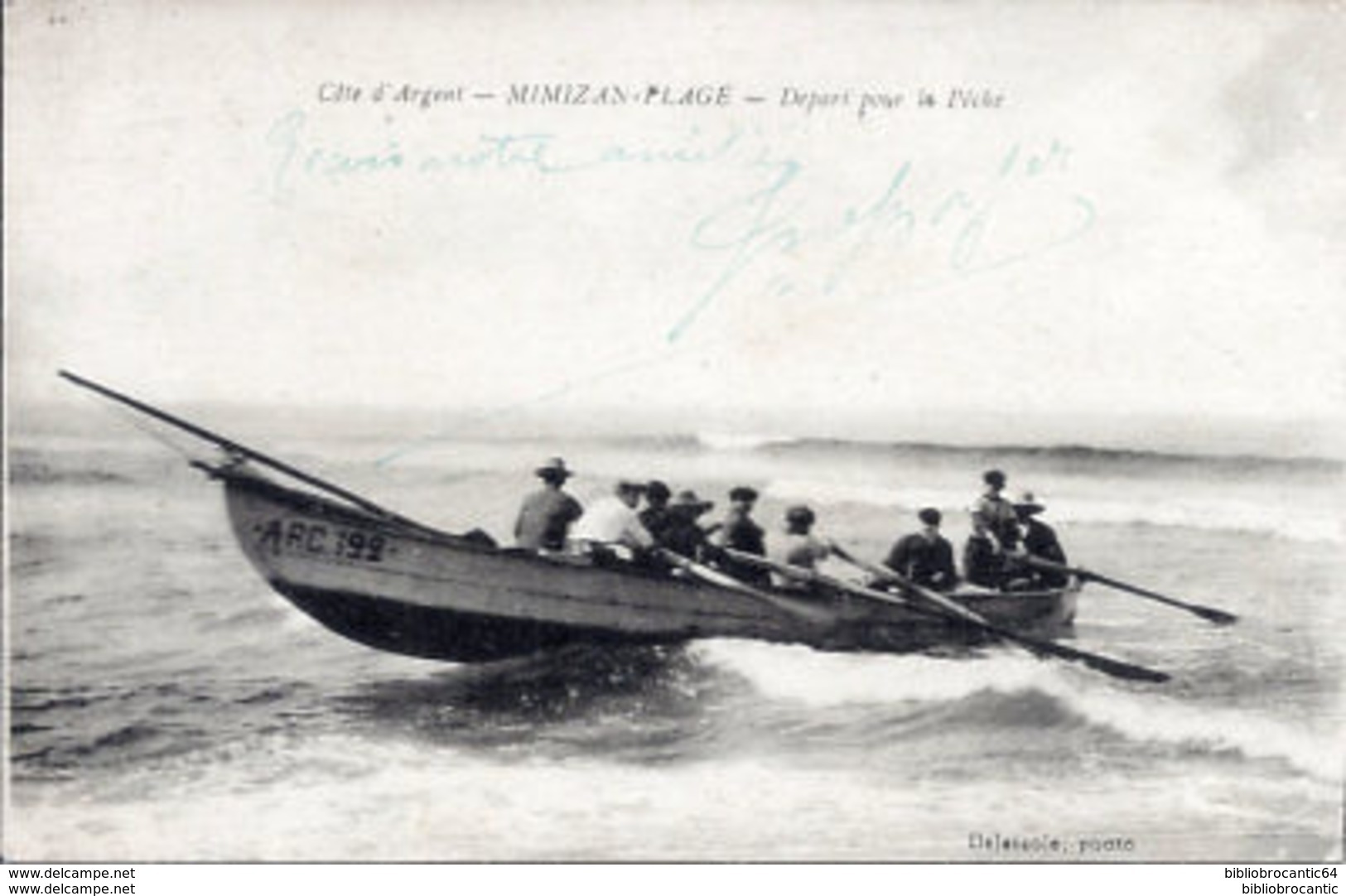 D40 CPA - Côte d'Argent : MIMIZAN - PLAGE < DEPART POUR LA PECHE