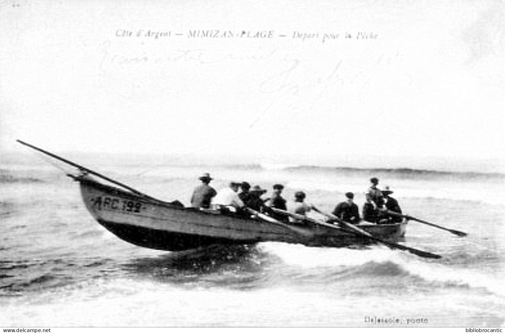 D40 CPA - Côte d'Argent : MIMIZAN - PLAGE < DEPART POUR LA PECHE