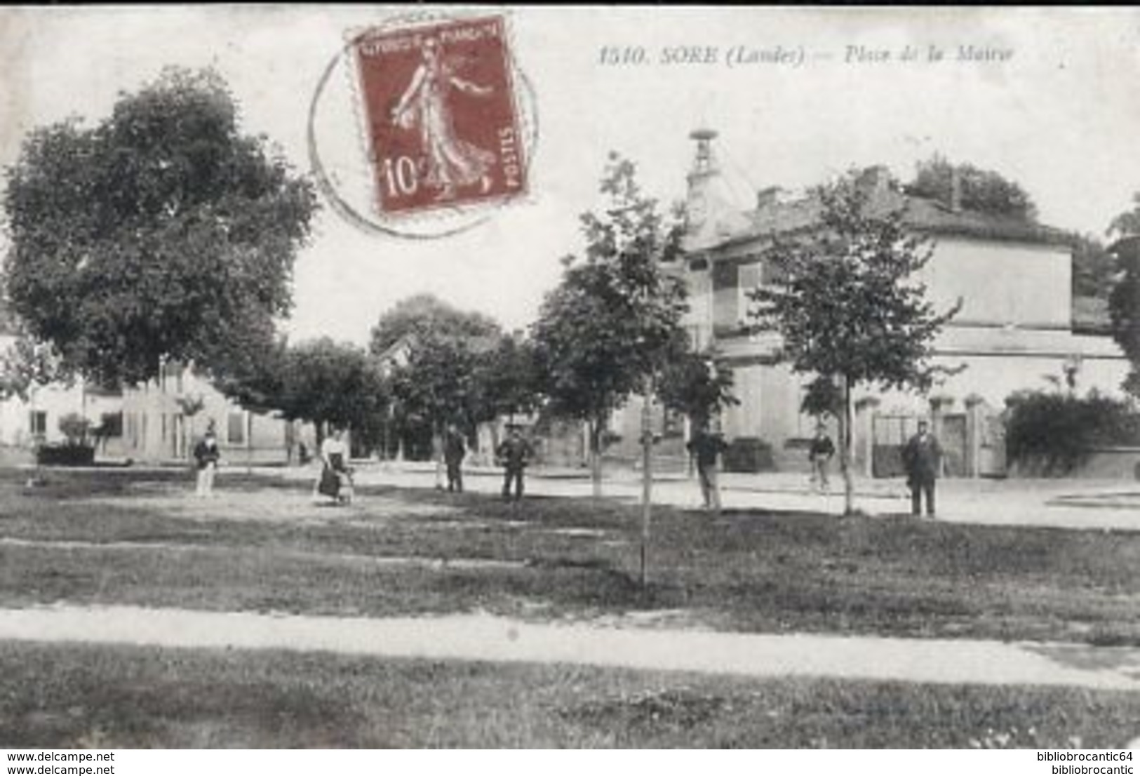 D40 LANDES - SORE < Vue Animée de la PLACE DE LA MAIRIE