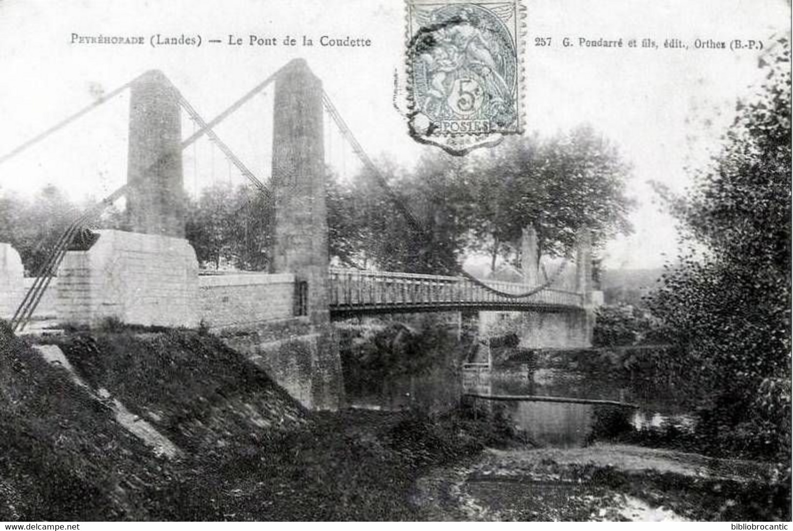 D40 - PEYREHORADE < L'ANCIEN PONT DE LA COUDETTE - Edit.  G PONDARRE et fils, ORTHEZ