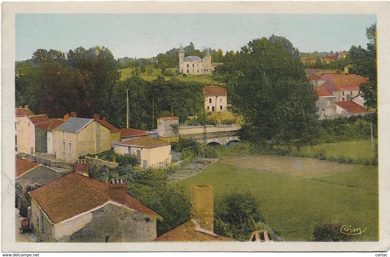 D49 - CHEMILLE - ALENTOUR DE CHEMILLE - carte colorisée