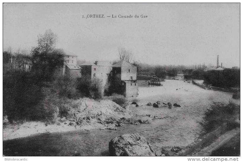 D64 - ORTHEZ - BELLE VUE DE LA CASCADE DU GAVE - Photo BARBE