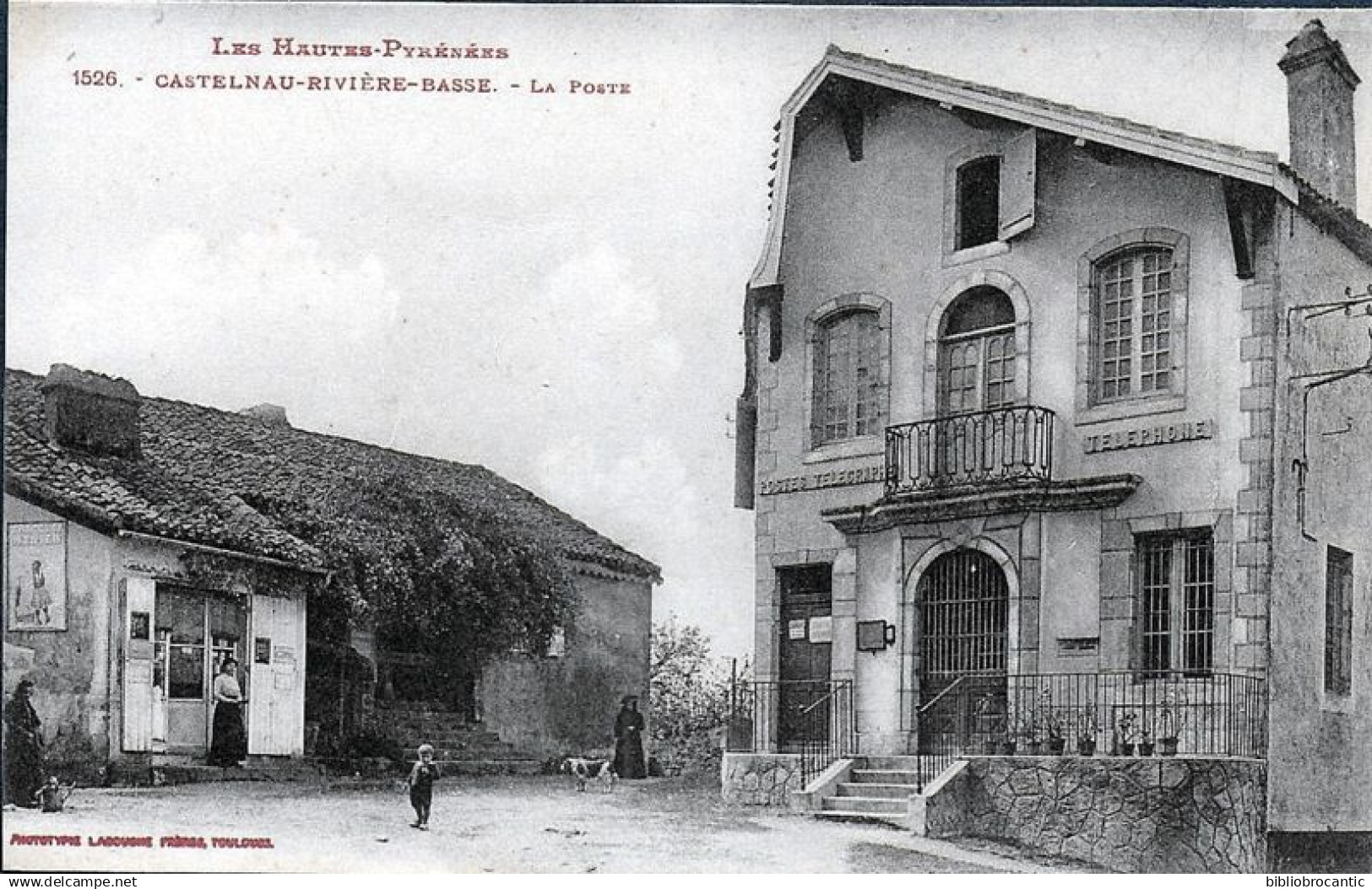 D65 - CASTELNAU-RIVIERE-BASSE < Vue animée de LA POSTE + Commerce