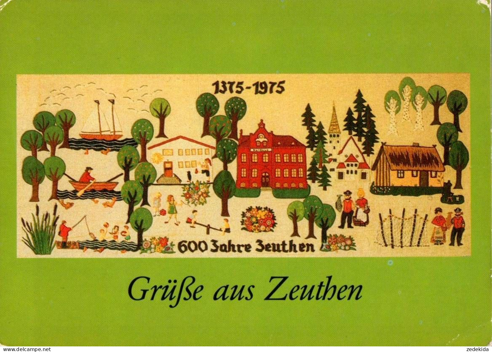 D6623 - Zeuthen Textilzirkel DFD - Hoff Wandteppich - Verlag Bild und Heimat Reichenbach