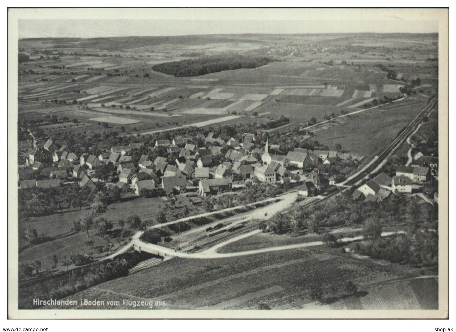 D670/ Hirschlanden bei Ditzingen AK Luftbild  ca.1935
