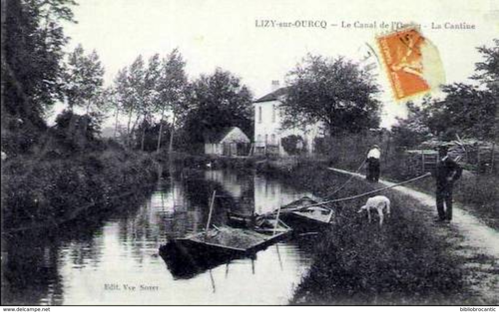 D77 - LIZY SUR OURCQ - LE CANAL DE L'OURCQ - LA CANTINE