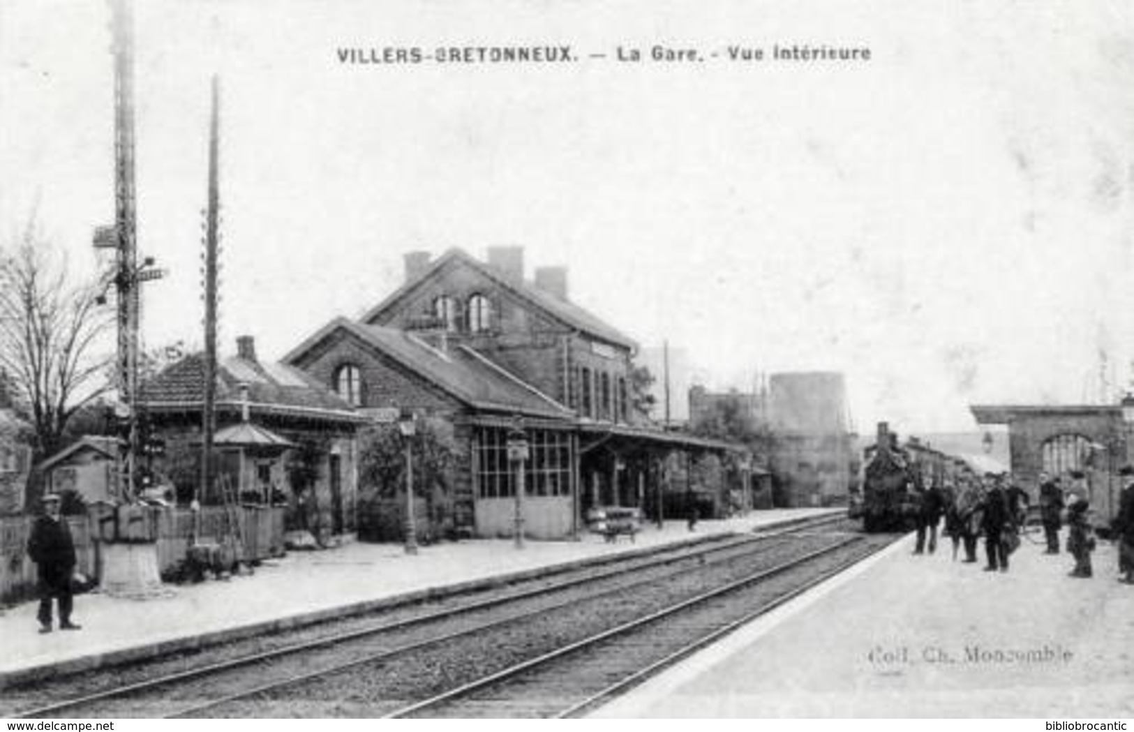 D80 - VILLERS-BRETONNEUX - LA GARE - VUE INTERIEURE ANIMEE