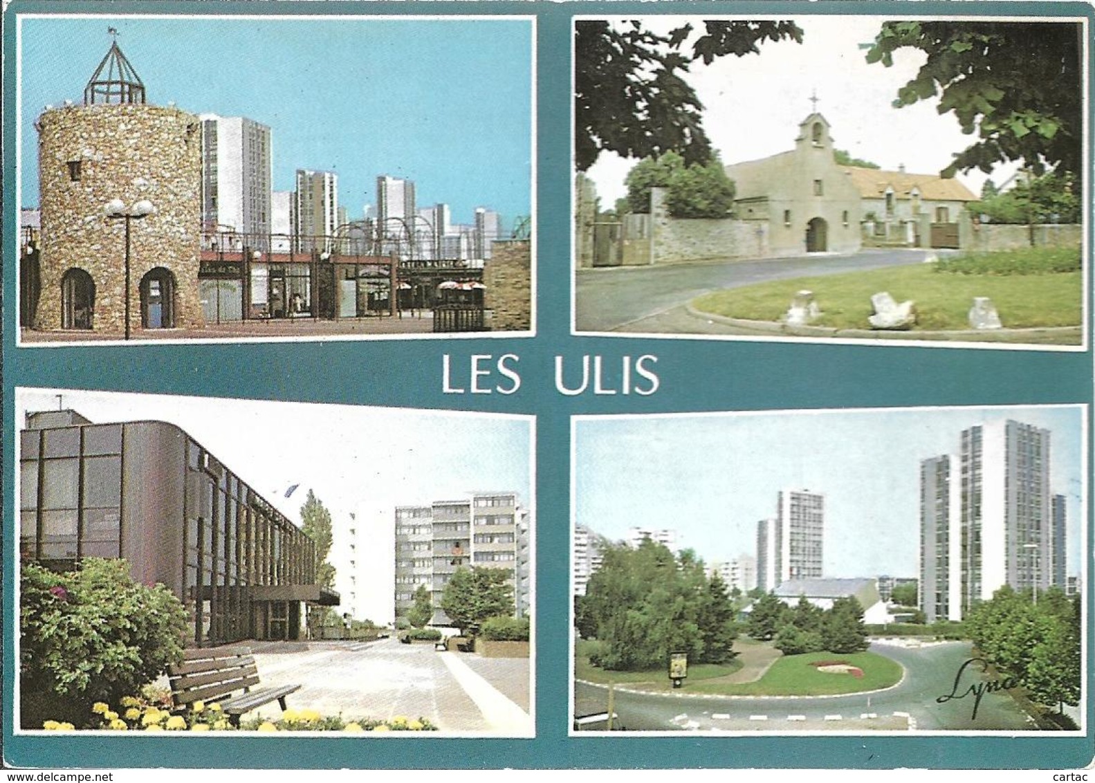 D91 - LES ULIS-DONJON DE L'ESPLANADE DE LA REPUBLIQUE/CHAPELLE MONTJAY/HÔTEL DE VILLE/PLACE DE BERRY-CPSM multivues (4)