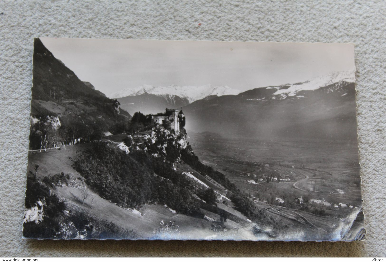 D913, Cpsm, Saint Pierre d'Albigny, château de Miolans et le Mont blanc, Haute Savoie 74