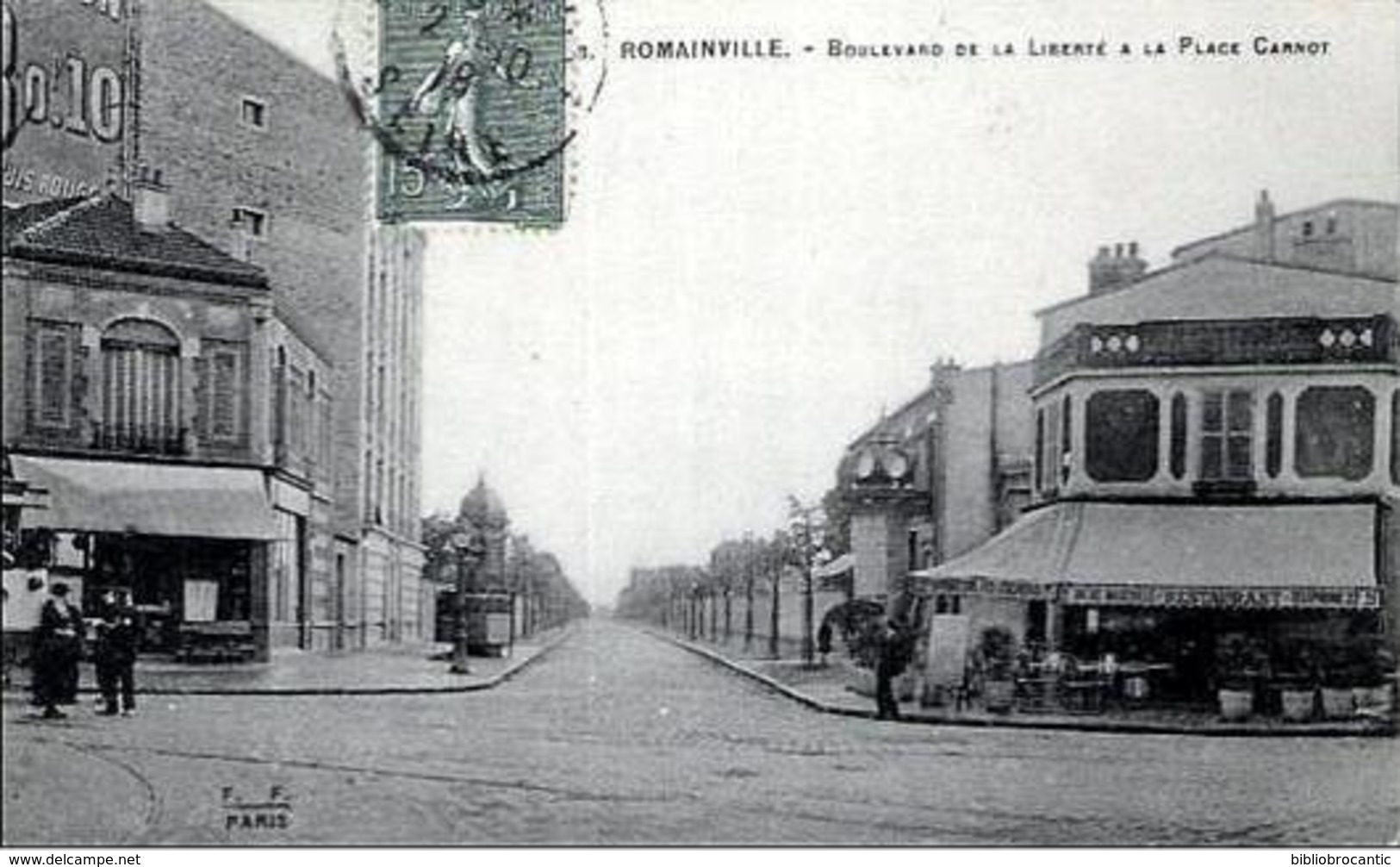 D93 - ROMAINVILLE - BOULEVARD DE LA LIBERTE A LA PLACE CARNOT + COMMERCES