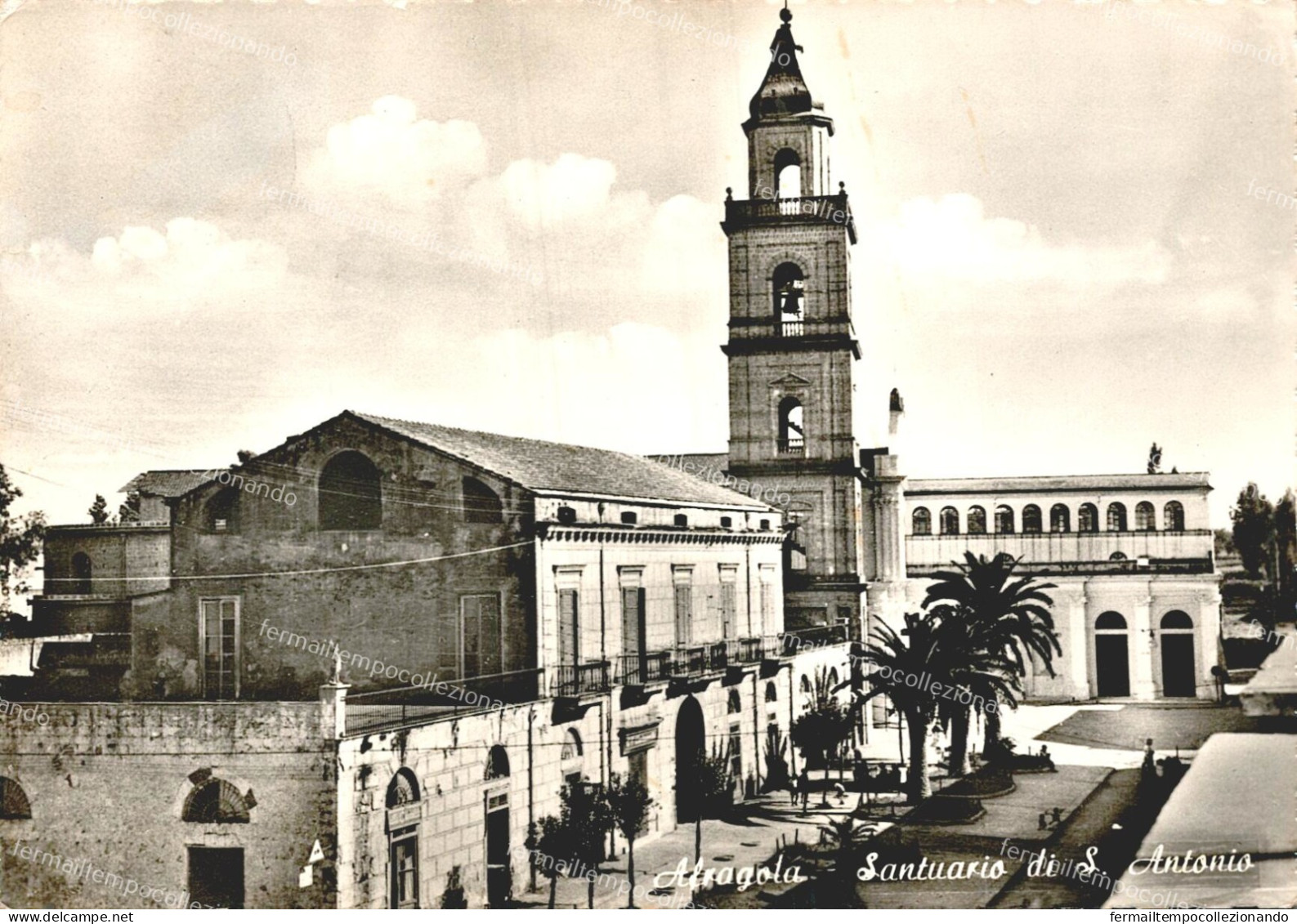 da961 cartolina afragola santuario di s.antonio provincia di napoli