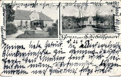 CPA Felsted Feldstedt Nordschleswig Dänemark, Gut Skovbølgård, Schobüllgaard