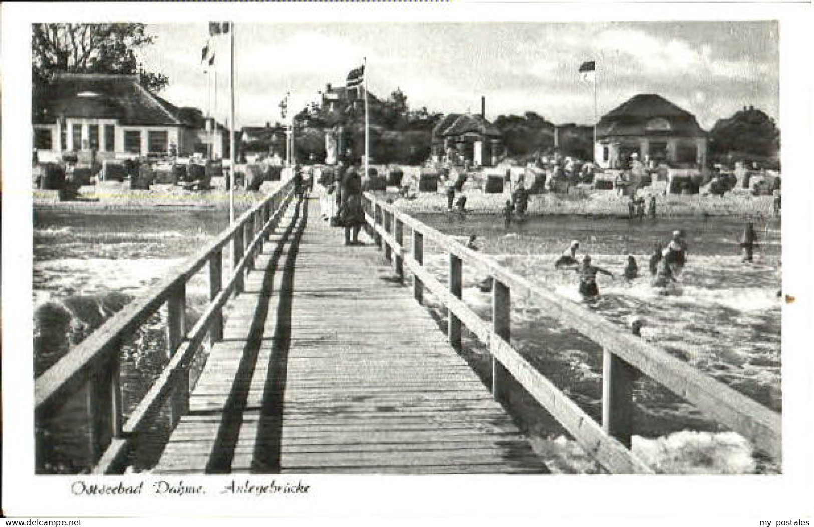 Dahme Ostseebad Dahme Bruecke x 1957