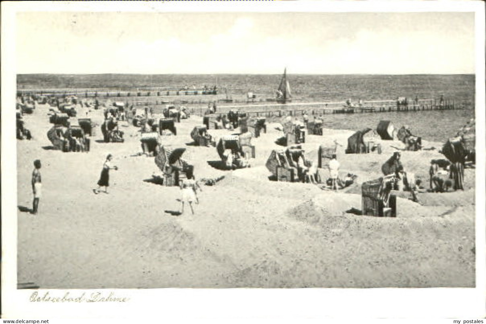 Dahme Ostseebad Dahme Strand x 1955