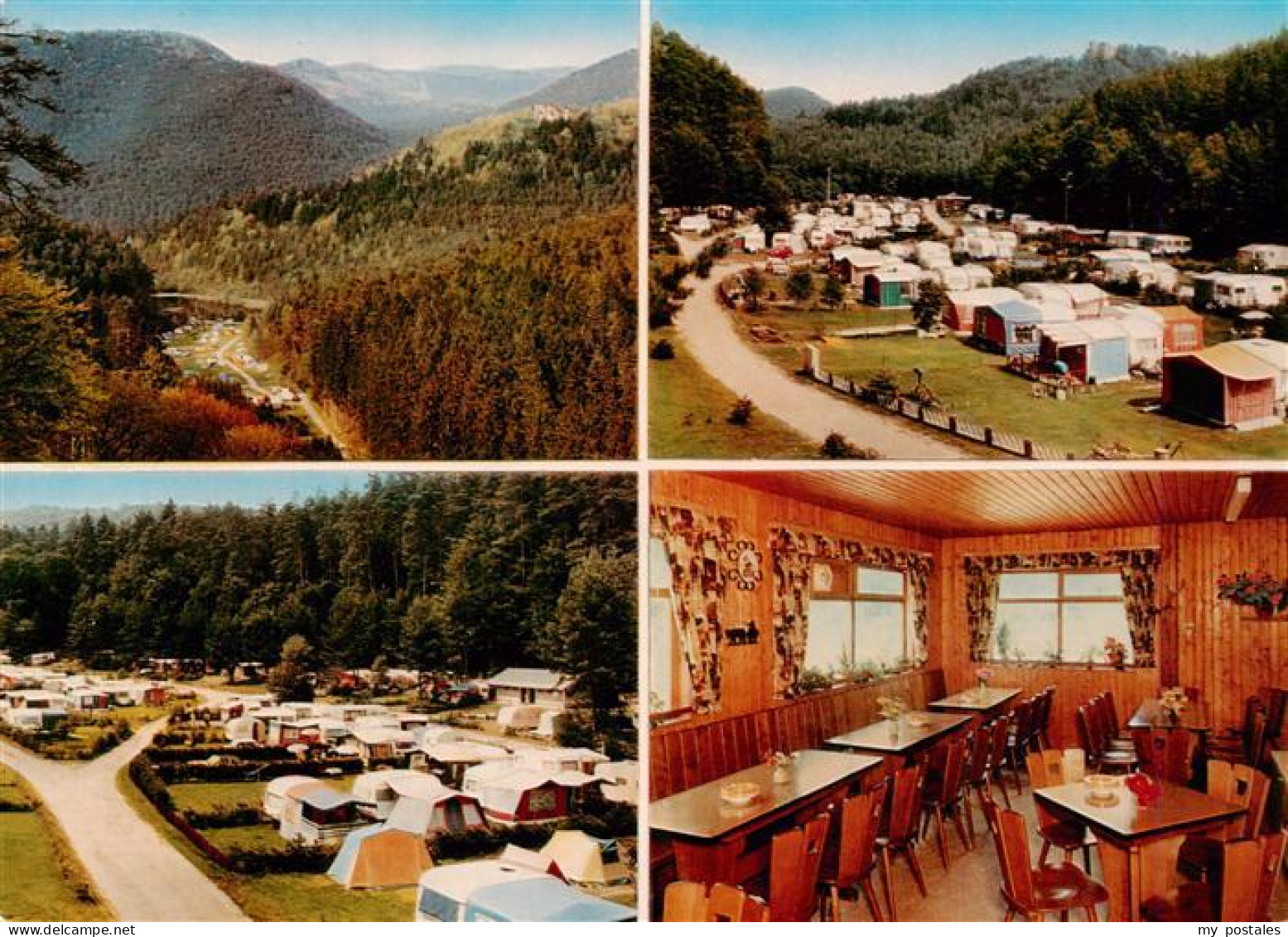 Dahn Suedwestpfalz Camping Ferienzentrum Neu-Dahn Wohnwagen Wald Pfaelzerwald Ga