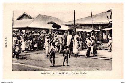 Dahomey - Porto Novo - Fête aux Marchés