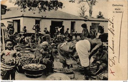 PC DAHOMEY BENIN DAHOMEY - MARCHÉ À QUIDAH (a76094)