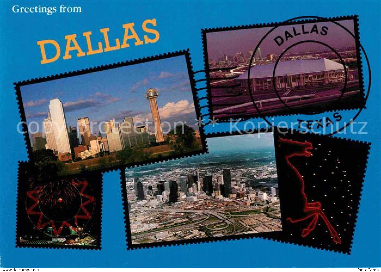 Dallas Texas Fliegeraufnahme