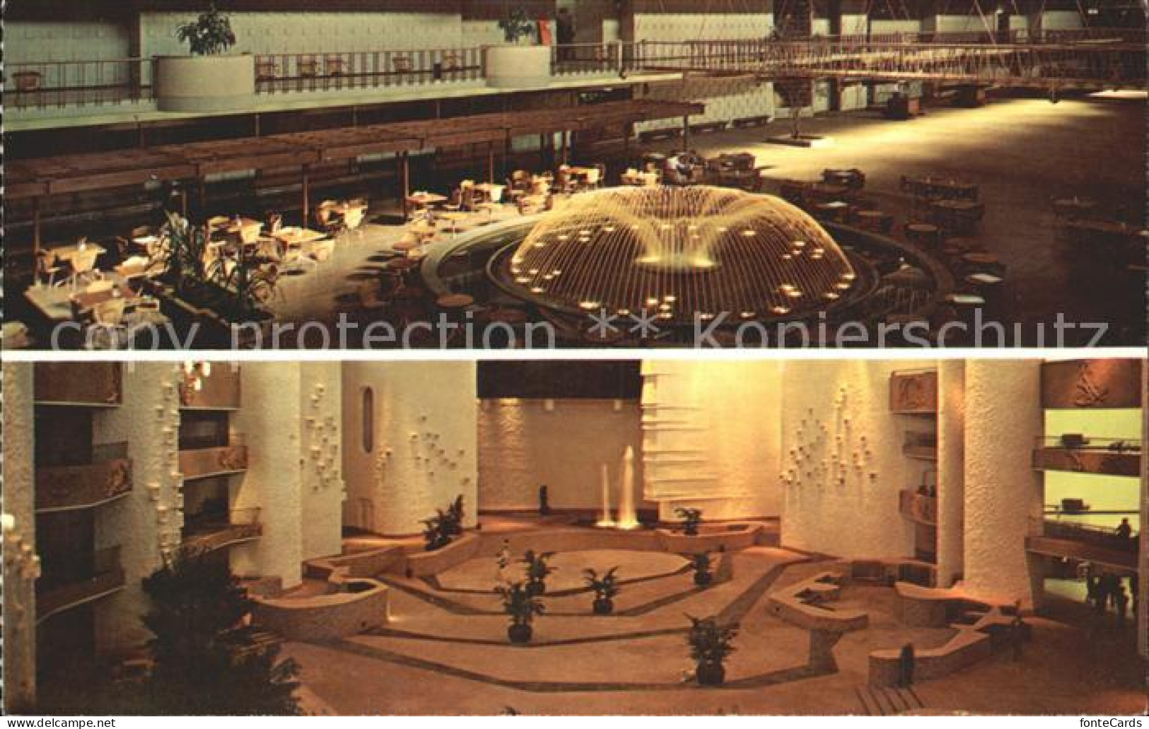 Dallas Texas Sidewalk Cafe Area of the Grand Courtyard of the Dallas Trade Mart