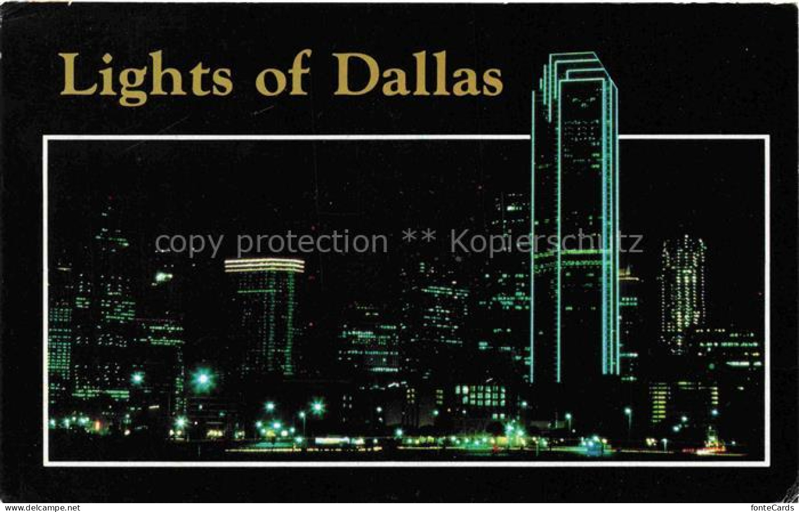 DALLAS  Texas USA Lights of Dallas