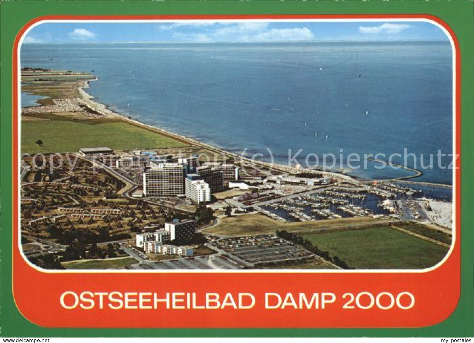 Damp Bootshafen Strand Fliegeraufnahme