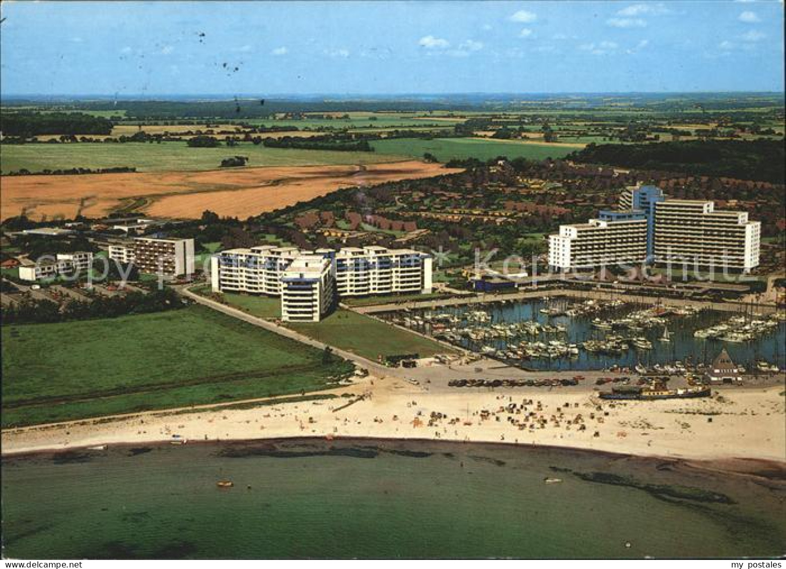 Damp Freizeitzentrum Sportzentrum damp 2000 Hafen Fliegeraufnahme