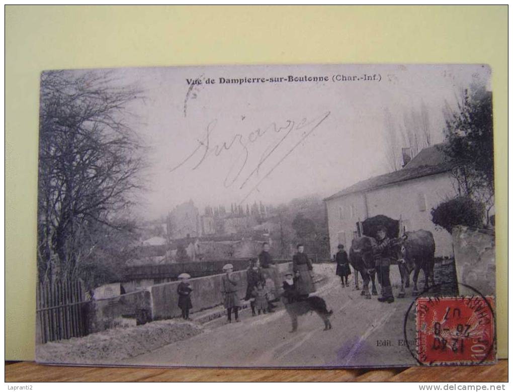 DAMPIERRE-SUR-BOUTONNE (CHARENTE MARITIME) LES ATTELAGES. L'AGRICULTURE.