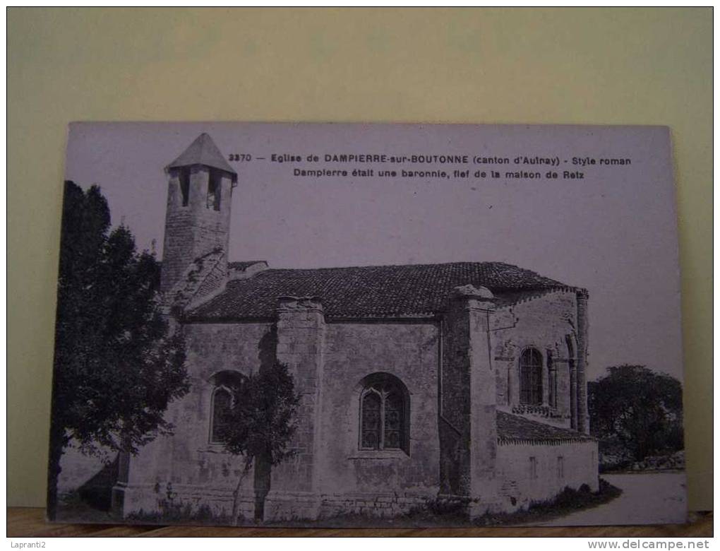 DAMPIERRE-SUR-BOUTONNE (CHARENTE MARITIME) LES EGLISES. EGLISE.  STYLE ROMAN.