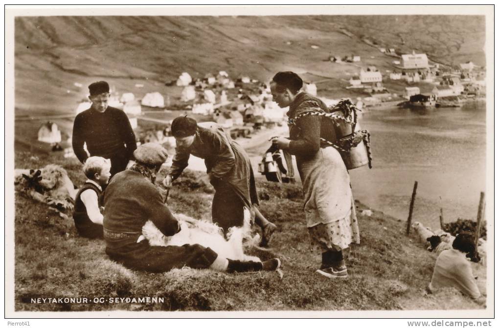 DANEMARK - DANMARK - ILES FEROE - TORSHAVN - Neytakonur oc seydamenn