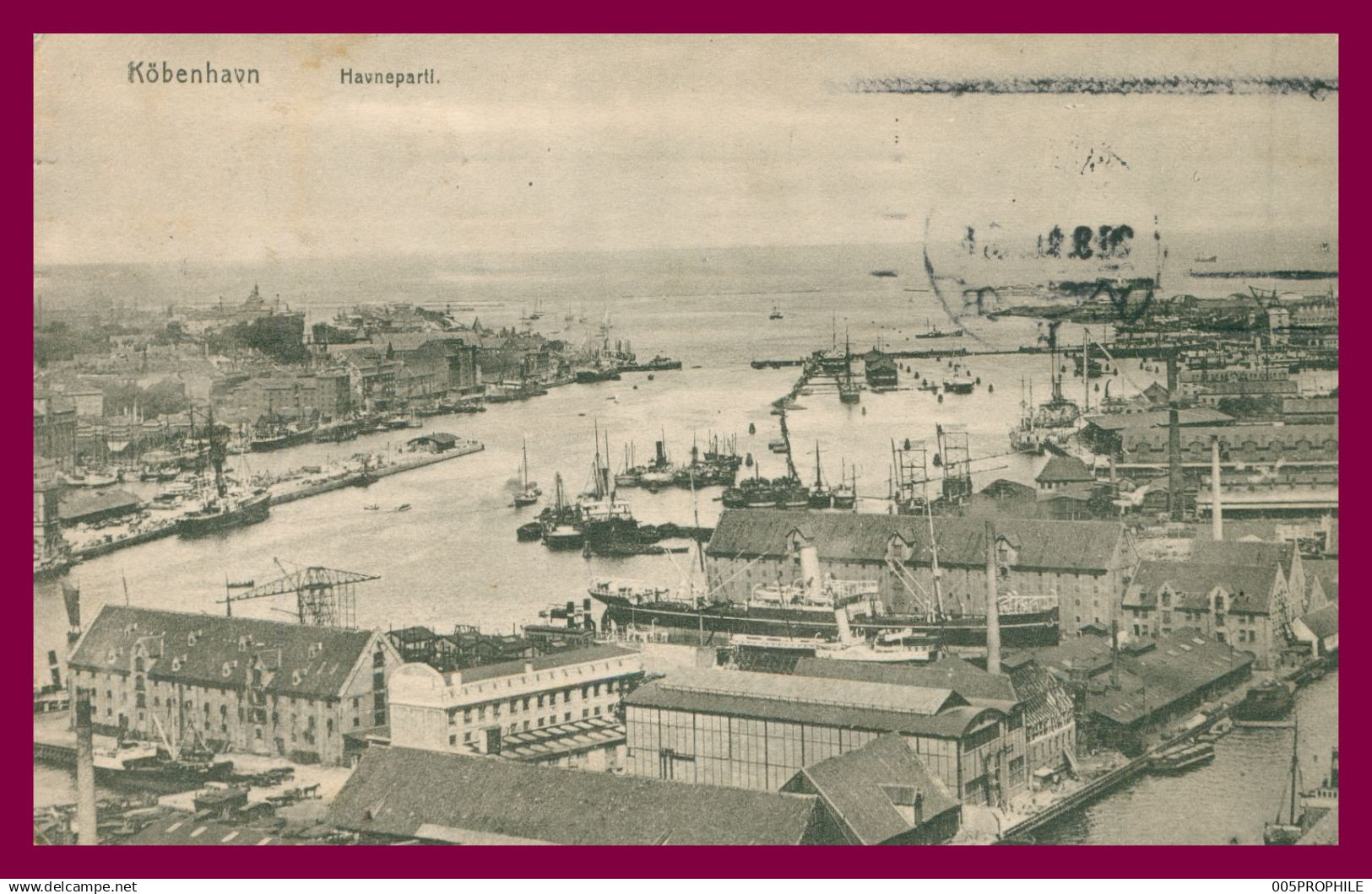 * DANEMARK - DENEMARKEN - KOBENHAVN - HAVNEPARTI - COPENHAGUE - FÊTE DU PORT - HARBOUR - 1910