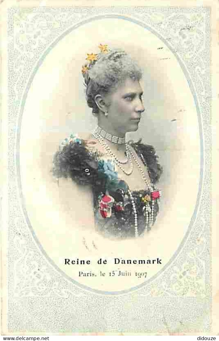 Danemark - Louise de Suède - Reine de Danemark - Paris le 15 Juin 1907 - Histoire - Famille Royale - Colorisée - CPA - O